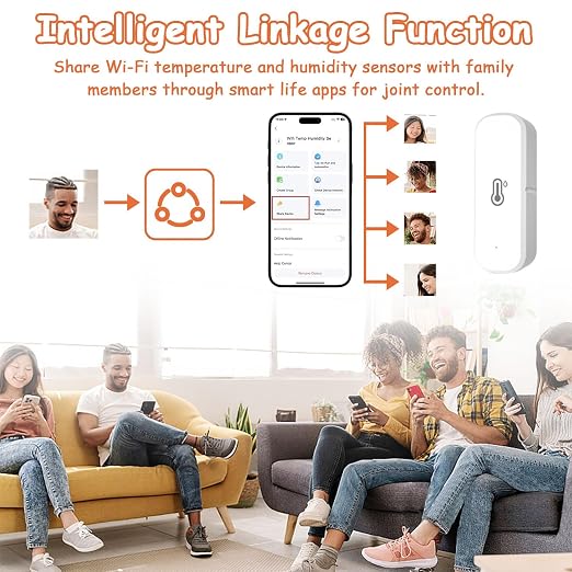 WiFi Hygrometer Thermometer Sensor, Indoor Outdoor Wireless Temperature - Image 7
