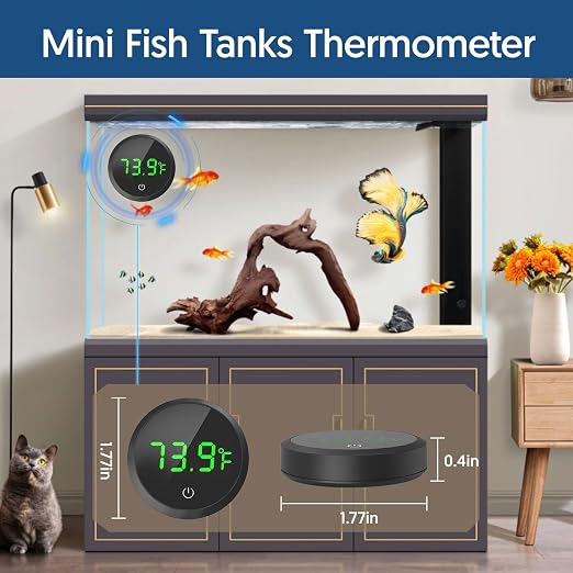 QZQ Fish Tank Thermometer Aquarium Thermometer Wireless Touch Stick Digital - Image 6