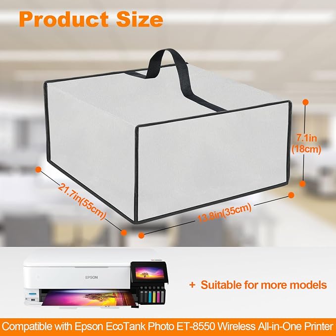 Printer Dust Cover for Epson, Anti-Static Waterproof Dustproof Cover Heavy Duty - Image 3