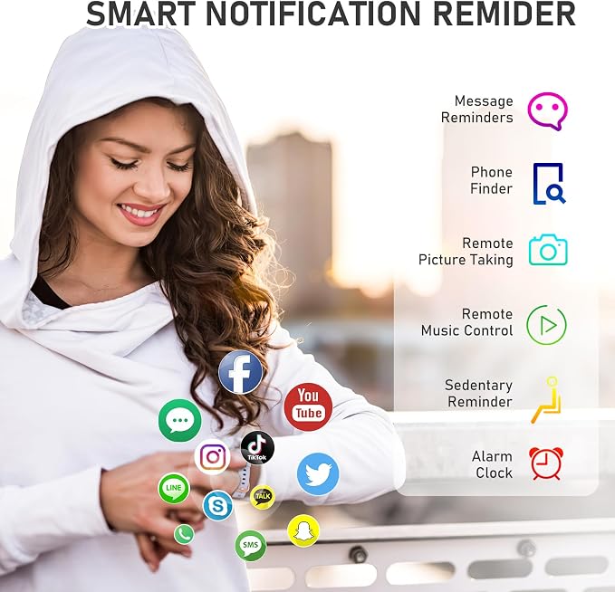 Fitness Tracker with 24/7Heart Rate, Blood Pressure, Sleep Tracking, Activity - Image 6