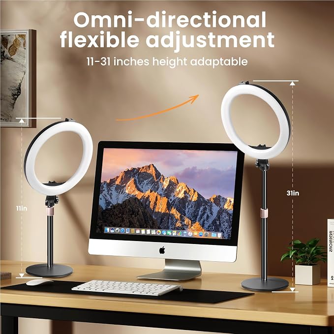 MACTREM 10“ Desk Ring Light - Image 5
