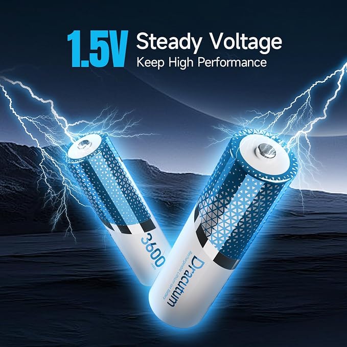Rechargeable Lithium AA Batteries 8-Pack - Image 3