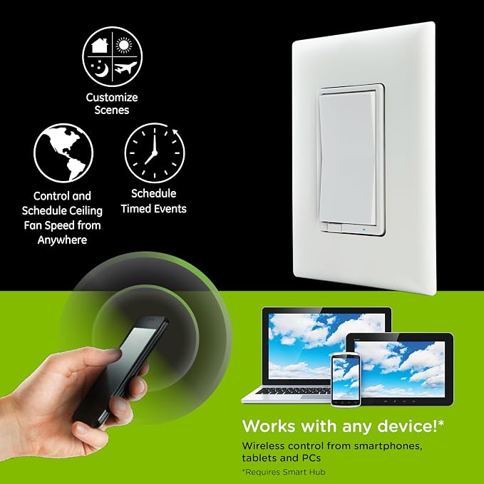 Enbrighten Z-Wave Plus Fan Control, Works - Image 2