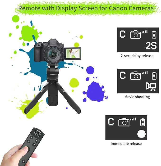 Remote Control for Canon Camera, Rechargeable Wireless Shutter Release - Image 4