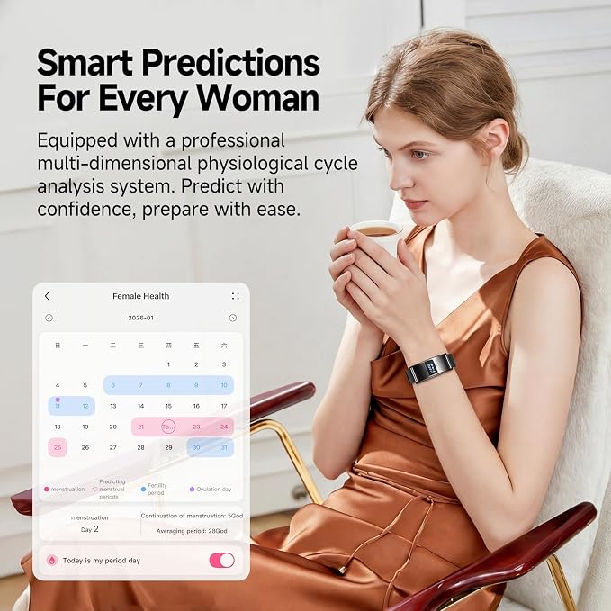 Smart Bracelet, Subscription-Free 24/7 Health Tracking, Heart Rate, HRV & Sleep - Image 6