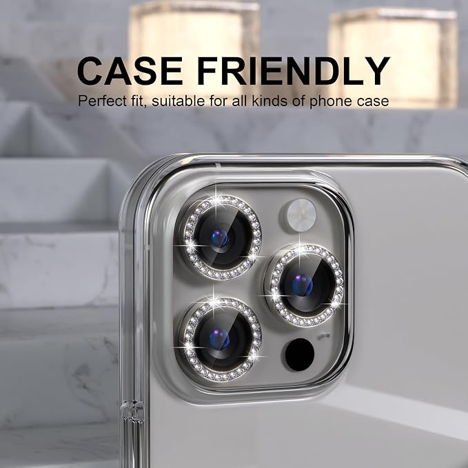 Choiche Compatible for iPhone 16 Pro/iPhone 16 Pro Max Camera Lens Protector - Image 4