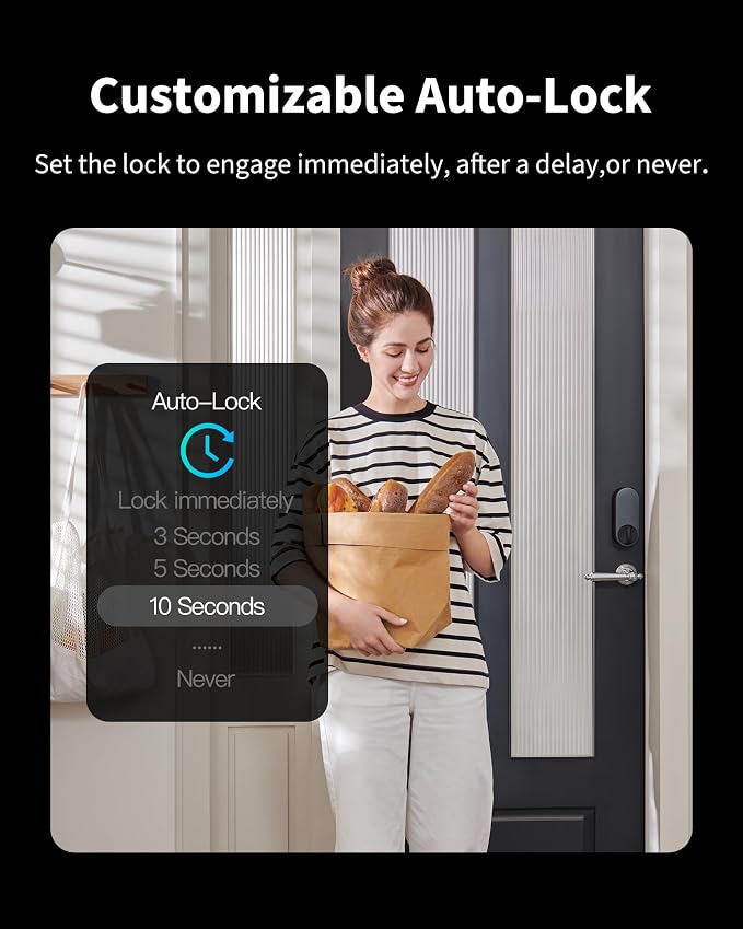Aqara Smart Retrofit Lock U200 Upgraded Version, Fingerprint Keyless Entry Door - Image 6