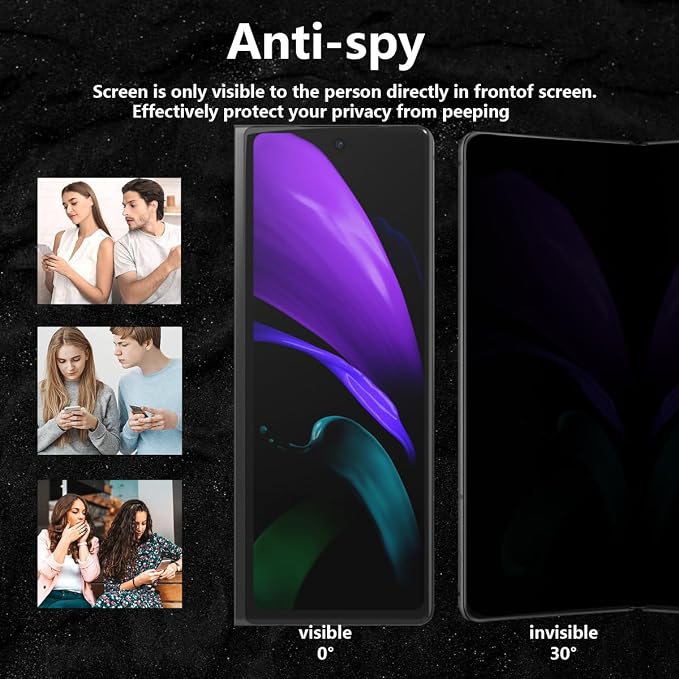 1 Pack for Samsung Galaxy Z Fold 2 Inner Privacy Screen Protector. Anti Scratch - Image 4