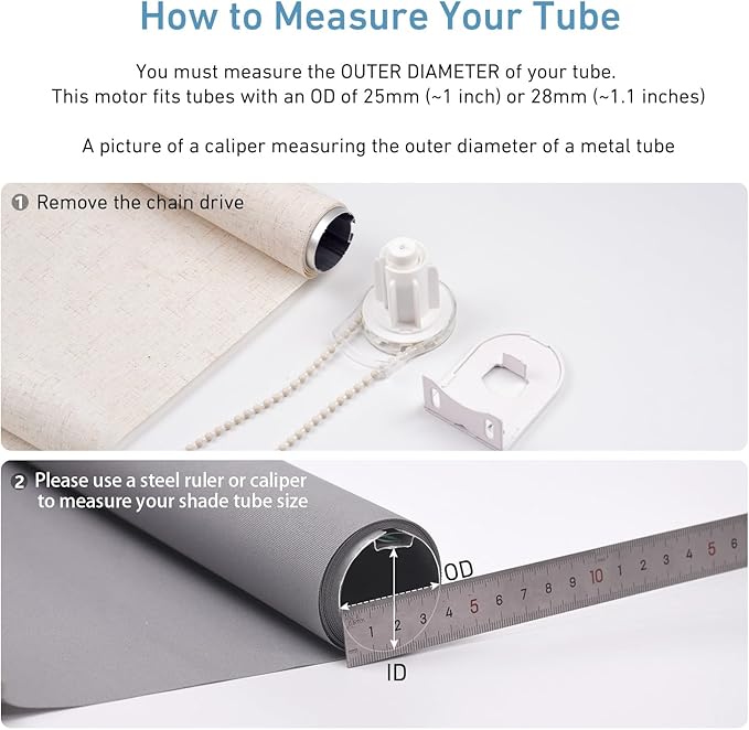 ZigBee Smart Blind Motor with Built-in Battery, Rechargeable Roller Shade Motor - Image 4