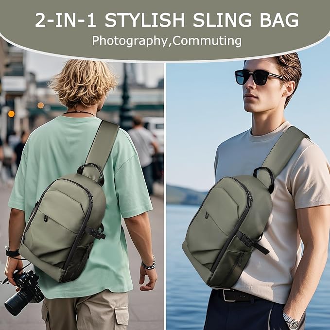 TAAOKA Camera Sling Bag, DSLR/SLR/Mirrorless Camera Backpack Case Shockproof - Image 6