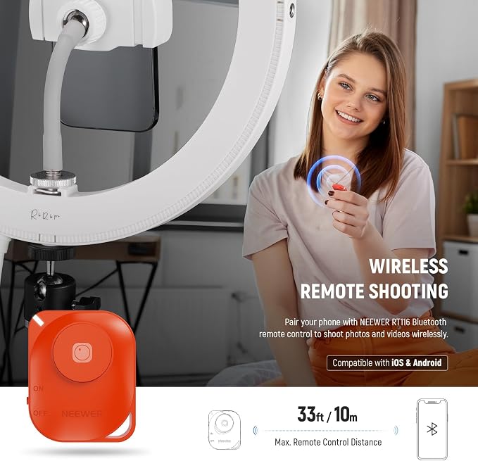 NEEWER RH12B Pro 12" 30W High Power LED Ring Light - Image 7