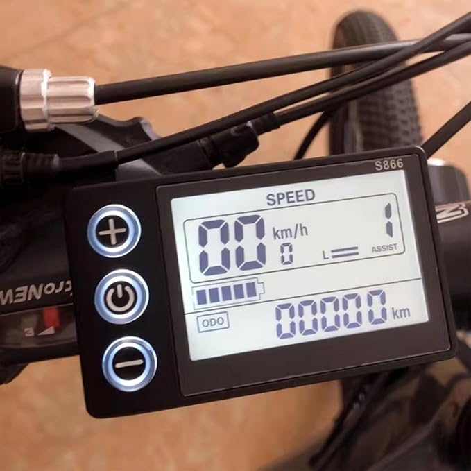 S866 Electric Bicycle LCD Display Meter, 24V 36V 48V Ebike LCD Display Control - Image 9