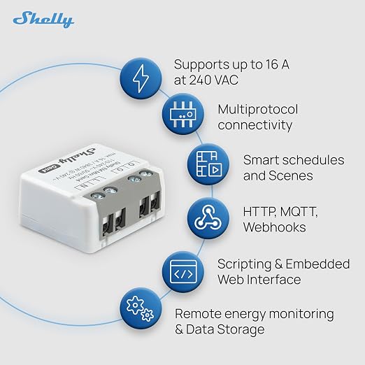 Shelly EM Mini Gen4 | Wi-Fi, Matter Smart Energy Meter, 1-Channel 16 A | Home - Image 4