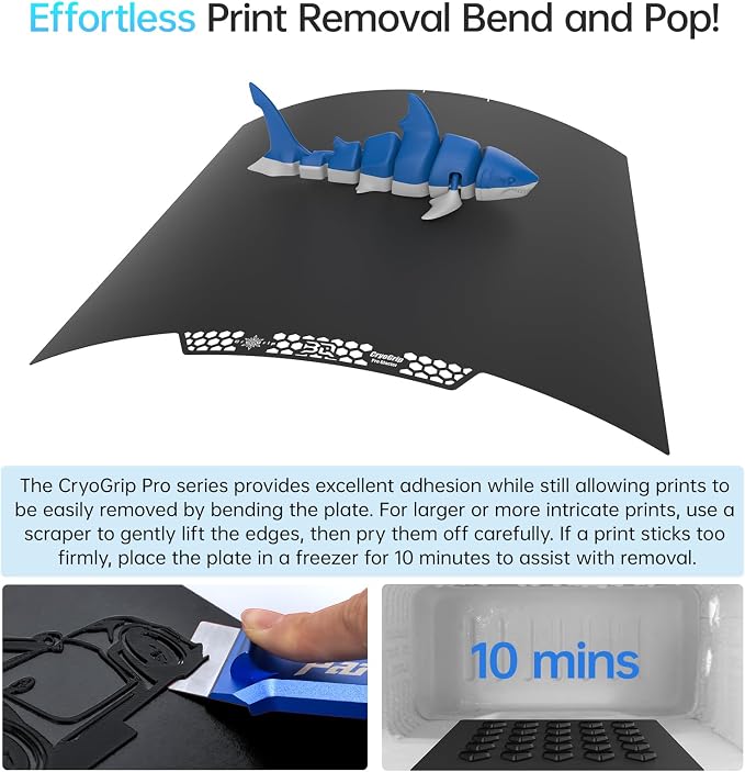 BIQU CryoGrip Pro Glacier 370x370mm Panda Build Plate - Image 5