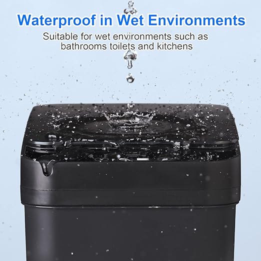 Anborry Bathroom Automatic Trash Can 3 Pack 2.2 Gallon Motion Sensor Touchless - Image 2