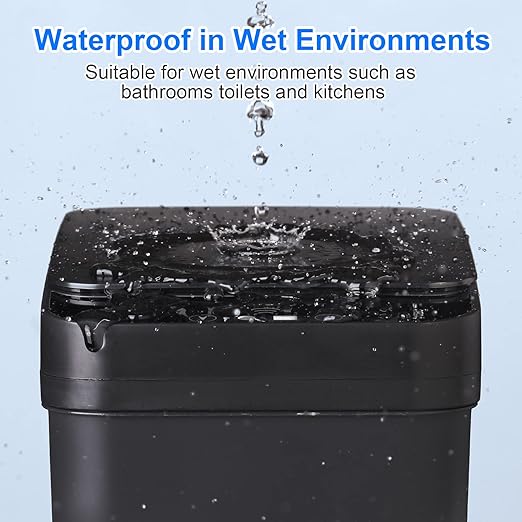 Anborry Bathroom Touchless Trash Can 2.2 Gallon Smart Automatic Motion Sensor - Image 2