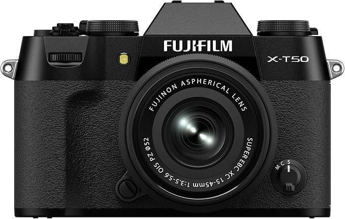 Fujifilm X-T50 Mirrorless Digital Camera XC15-45mmF3.5-5.6 OIS PZ Lens Kit by FUJIFILM