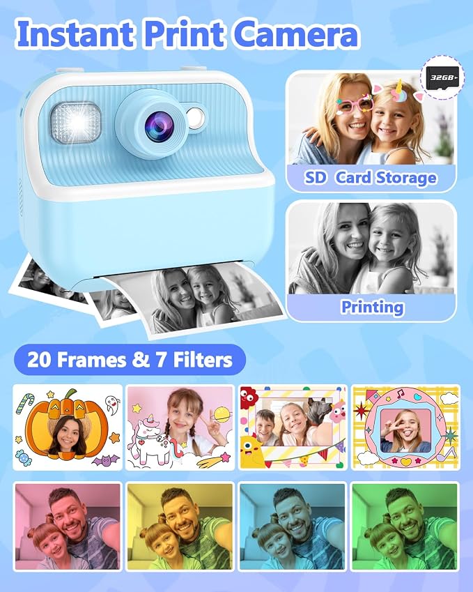 Kids Camera Instant Print, Christmas Birthday Gifts - Image 4