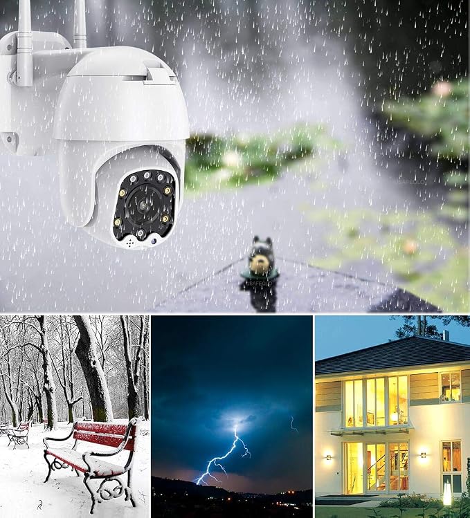 Outdoor PTZ WiFi IP Security Camera 1080P Home Surveillance Camera Pan/Tilt - Image 4