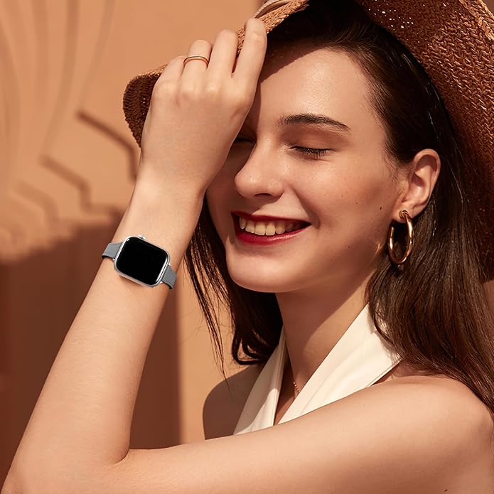 Charlam Slim Leather Band Compatible - Image 2