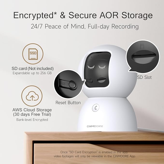 2.5K Pet/Dog Camera with Speaker/Phone App, No-Monthly-Fee AI Person/Pet/Cry - Image 6