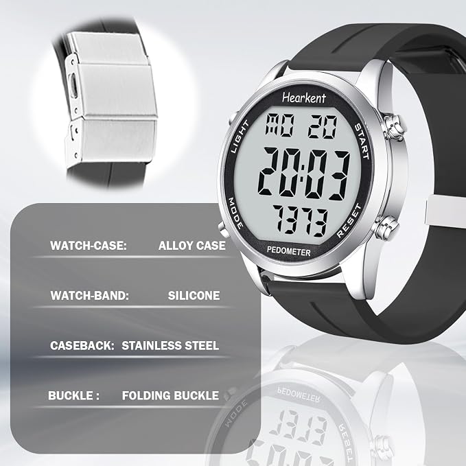 Pedometer Watch for Walking for Senior No App Required - Image 9