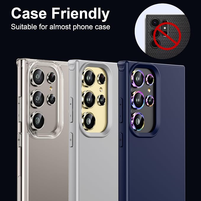 WSKEN for Samsung Galaxy S24 Ultra Camera Lens Protector, Ultra Thin Scratch - Image 5
