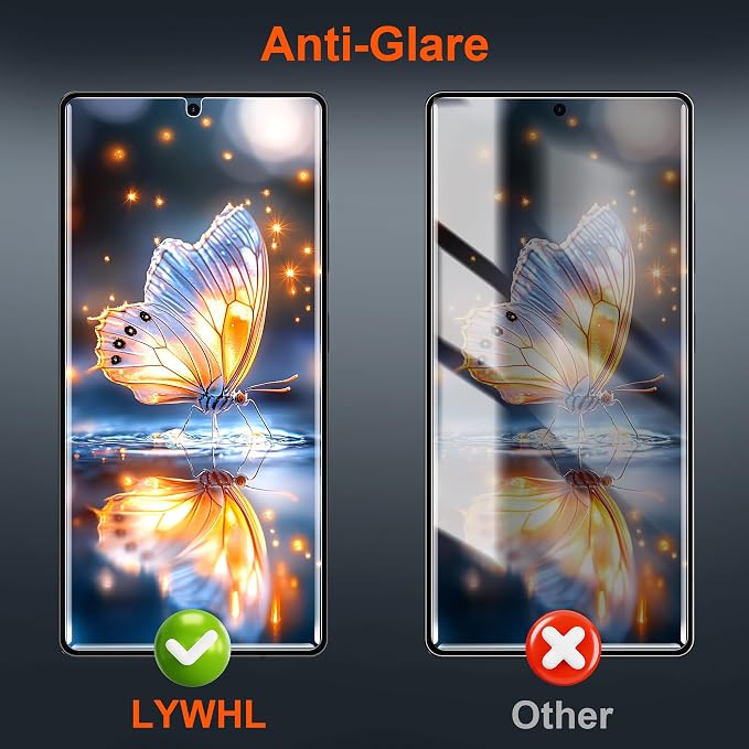 LYWHL 2+2 Pack for Samsung Galaxy S26 Ultra Matte Privacy Screen Protector - Image 5