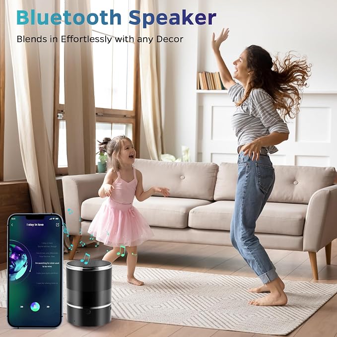Security Camera Motion Activated Bluetooth Speaker, 270° Viewing Angle - Image 3
