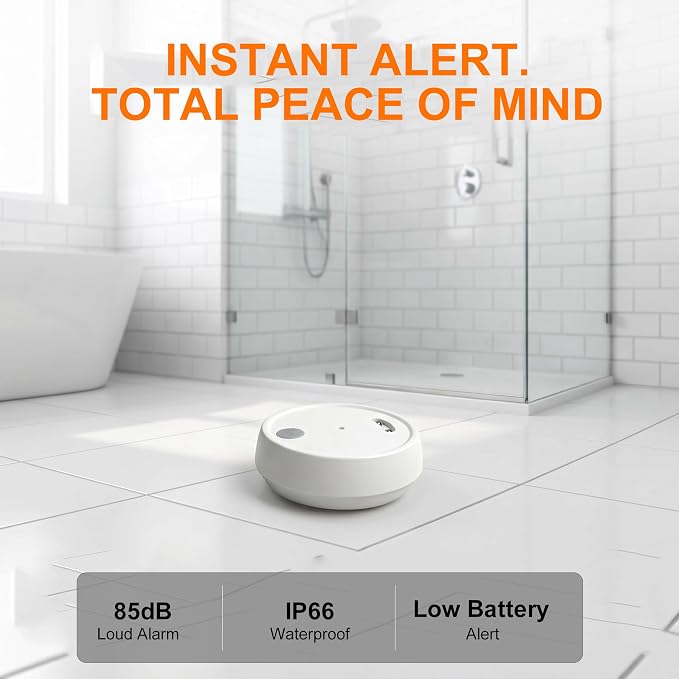 Water Leak Detector, Loud Siren Drip Alarm Sensor - Image 6