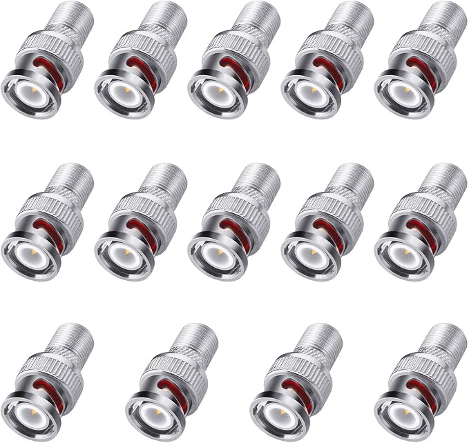 F to BNC Connector 59 Pcs BNC Male Plug to F Female Jack Coax Adapter 75 Ohm - Image 7