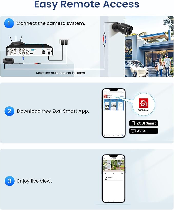 ZOSI 3K Lite Home Surveillance Security Camera System - Image 7