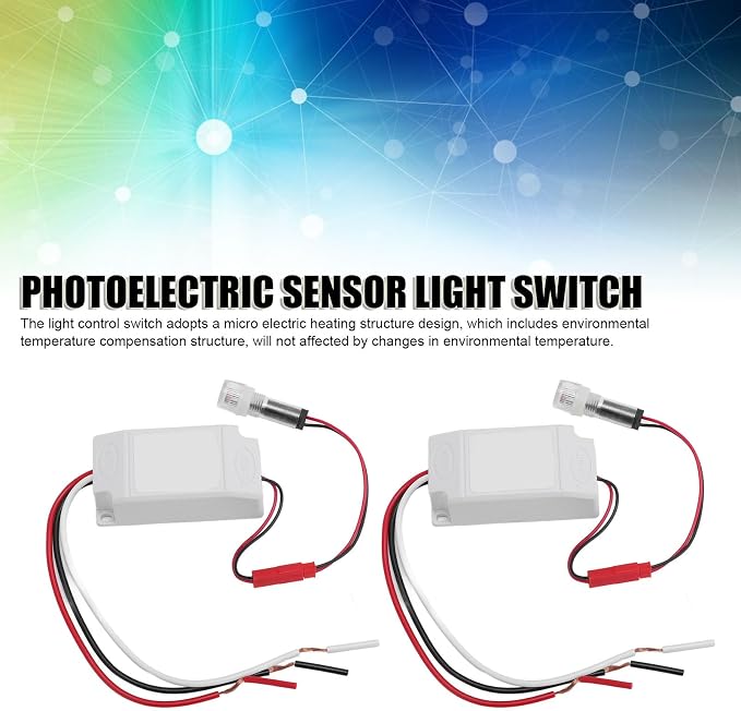 2 Pack Photocell Light Sensor Switch Dusk to Dawn Auto On Off Outdoor Light - Image 6