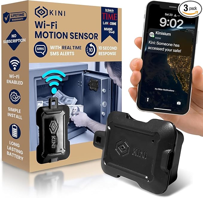 Kini Safe Alert Wi-Fi Motion Sensor Alarm by Kinisium