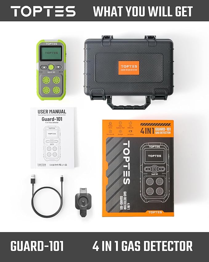 TopTes Guard-101 4 Gas Monitor Multi Detector - Image 7