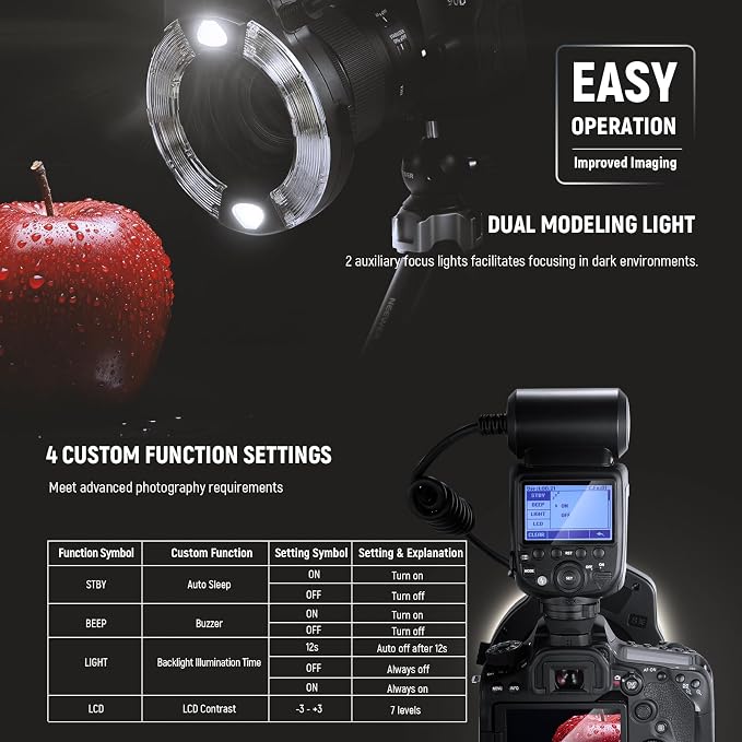 NEEWER RF1-C Marco Ring Flash Compatible - Image 7