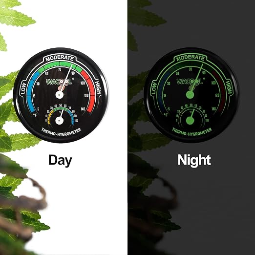 WACOOL Mini Analog Thermometer Hygrometer 2 Pack, Dial Temperature Humidity - Image 3