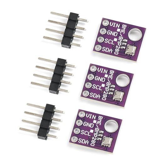 3PCS BME280 5V Sensor Module Atmospheric Pressure Temperature Humidity Sensors by Qoroos