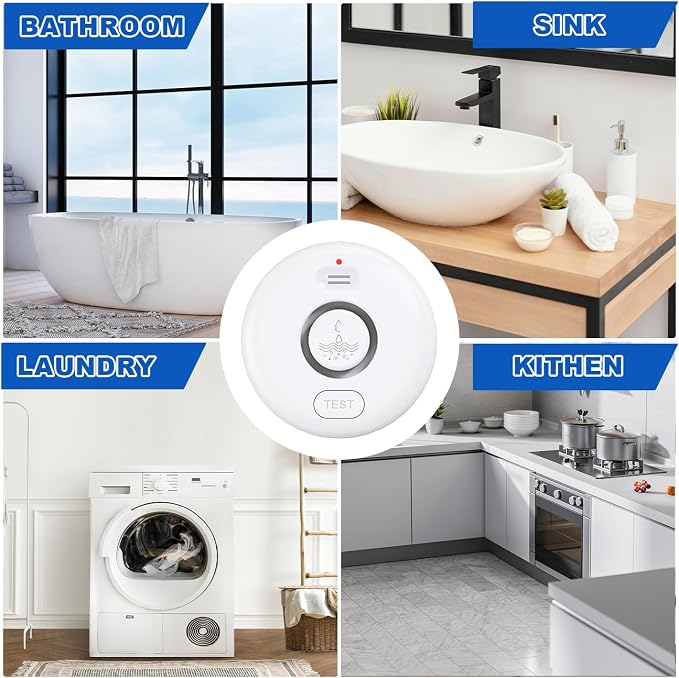 WiFi Water Leak Detectors for Home 3 Pack, Wireless Smart Water Leak Sensor - Image 3