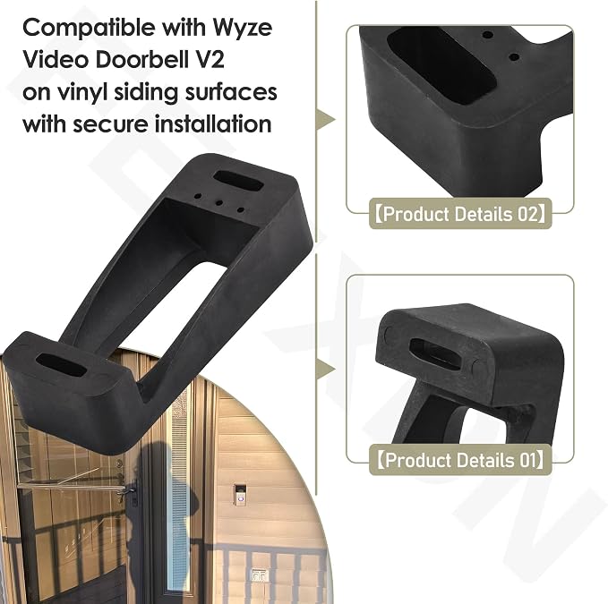 Doorbell Vinyl Siding Mount 4” Vinyl - Image 3