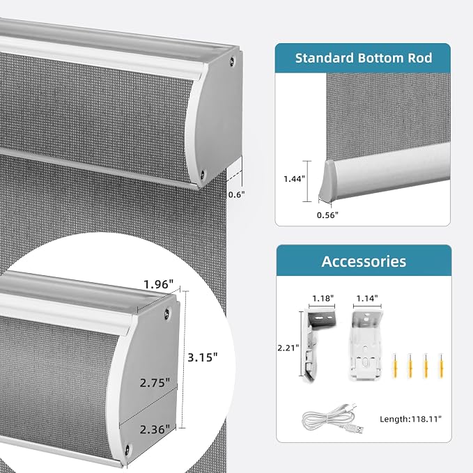SmartWings Motorized Light Filtering Roller Shades Work - Image 5