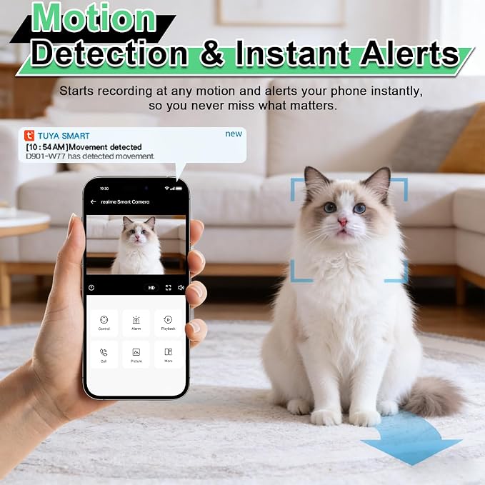 WiFi Hidden Camera with APP Control, Spy Cam with Motion Detection, Indoor - Image 4