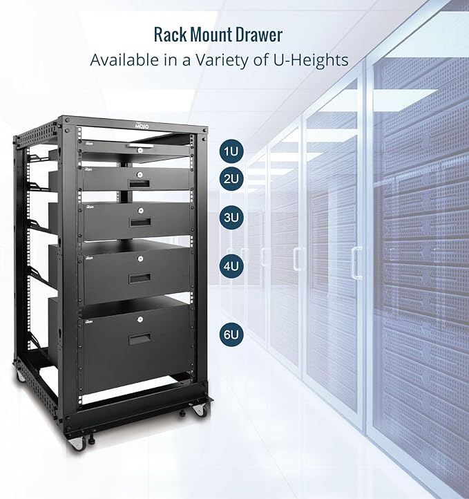 Tecmojo 1U Rack Drawer, Rack Mount Drawer - Image 6