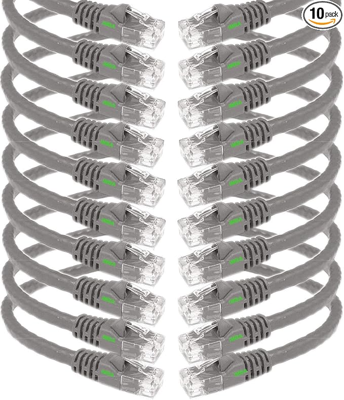 iMBAPrice 1' Cat5e Network Ethernet Patch Cable, 10 Pack by iMBAPrice