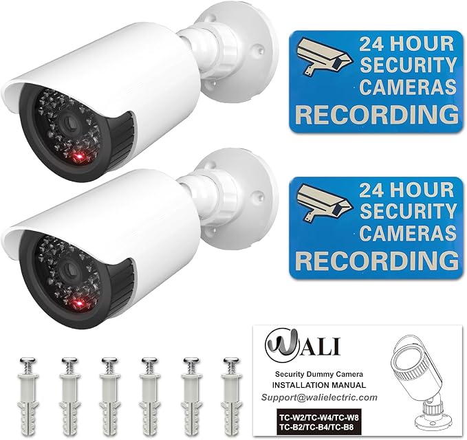 WALI Dummy Fake Camera, Surveillance Security CCTV Dome Camera, Indoor Outdoor - Image 7