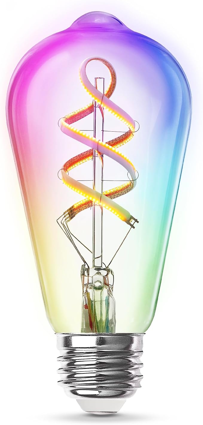 Feit Electric Smart ST21 Light Bulb, 60W Eq, Spiral Filament Edison Style. WiFi - Image 12