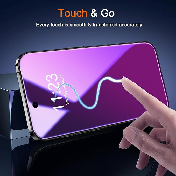 Milomdoi 3 Pack Gradient Colorful Privacy Screen Protector - Image 6