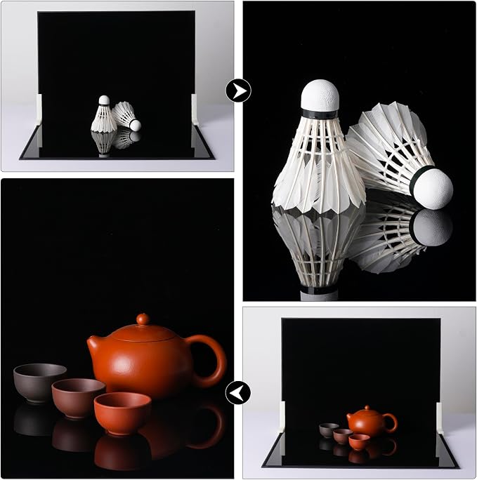 Product Photography Backdrop Kit, Reflective Black Acrylic Sheet & - Image 4