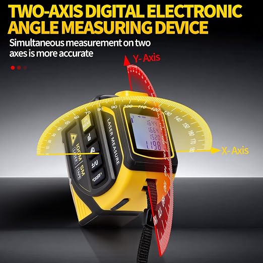 4-in-1 Digital Laser Tape Measure, 328ft Laser Distance Meter - Image 4