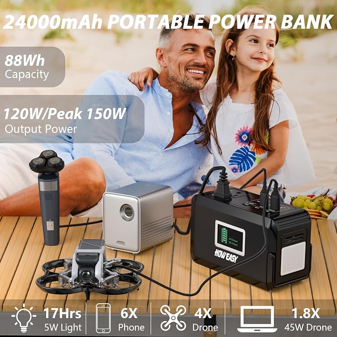 HOWEASY Portable Power Bank, 24000mAh Portable Laptop Charger - Image 2